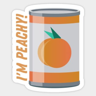 I'm peachy! Sticker